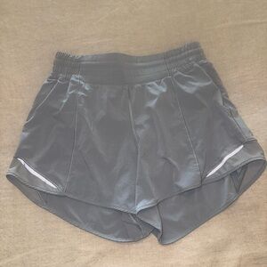 Lululemon Hotty Hot High-Rise Lined Short 4” Solar Grey